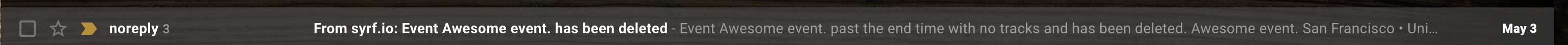 My event test
